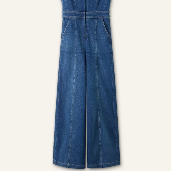 ME+EM Blue Denim Jumpsuit - Picture 10 of 14